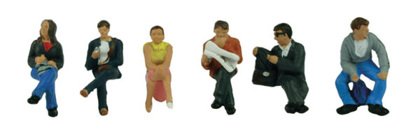 Bachmann Branchline 36-045 Station Passengers Sitting OO Scale Figure set