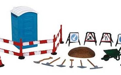 Bachmann Branchline 36-048 Building Site Details & Tools OO Scale Figure set
