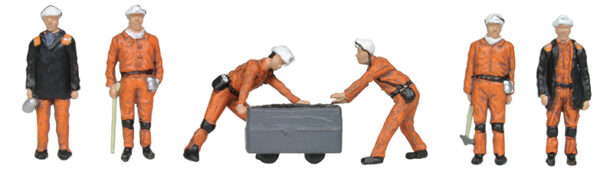 Bachmann Branchline 36-400 1960/70s Coal Miner OO Scale Figure set