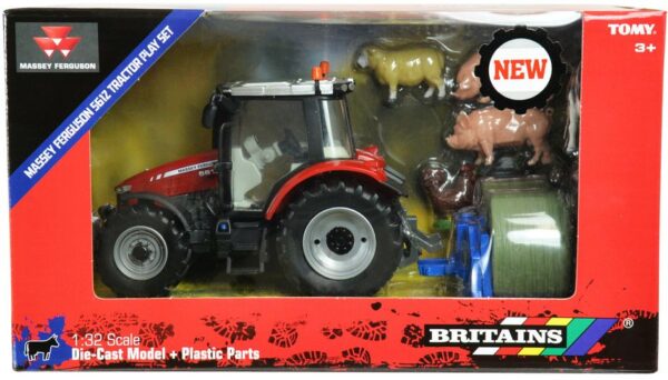 Britains 43205 Massey Ferguson 5612 Tractor Play Set