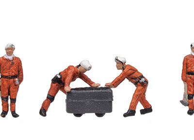 Graham Farish 379-313 1960/70s Coal Miner Figures
