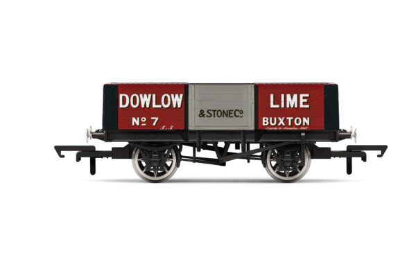 Hornby R6947 Dowlow Lime, 5 Plank Wagon - No. 7