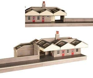 Metcalfe PN131 Parcels Office and Waiting Rooms N Scale Kit