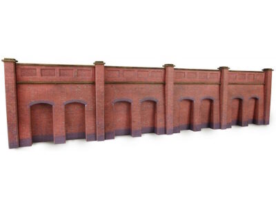 Metcalfe PN145 Red Brick Retaining Wall N Scale Kit