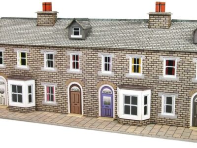 Metcalfe PN175 Low Relief Stone Terraced House Fronts N Scale Kit