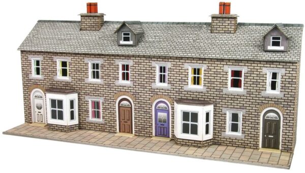 Metcalfe PN175 Low Relief Stone Terraced House Fronts N Scale Kit