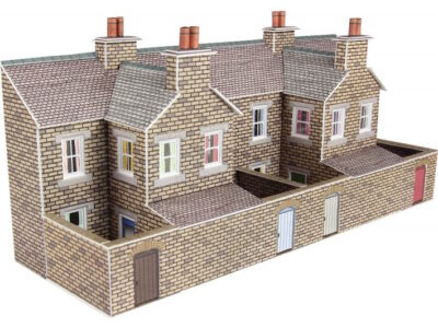 Metcalfe PN177 Low Relief Stone Terraced House Backs N Scale Kit