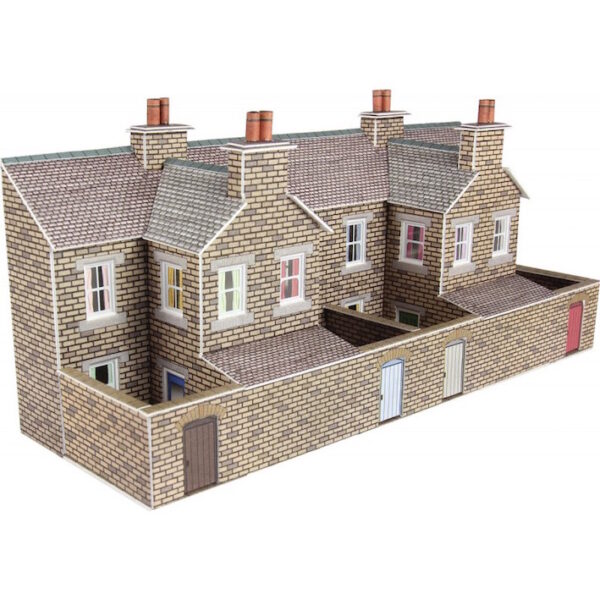 Metcalfe PN177 Low Relief Stone Terraced House Backs N Scale Kit