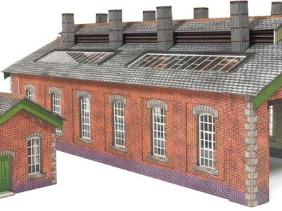 Metcalfe PN913 Red Brick Double Track Engine Shed N Scale Kit