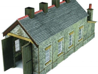 Metcalfe PN932 Stone Single Track Engine Shed N Scale Kit