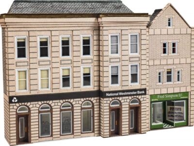 Metcalfe PN971 Bank & Shop Low Relief N Scale Kit