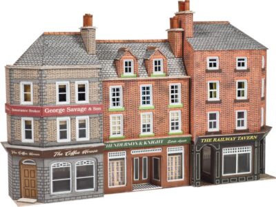 Metcalfe PN972 Pub & Shops Low Relief Kit N Scale Kit