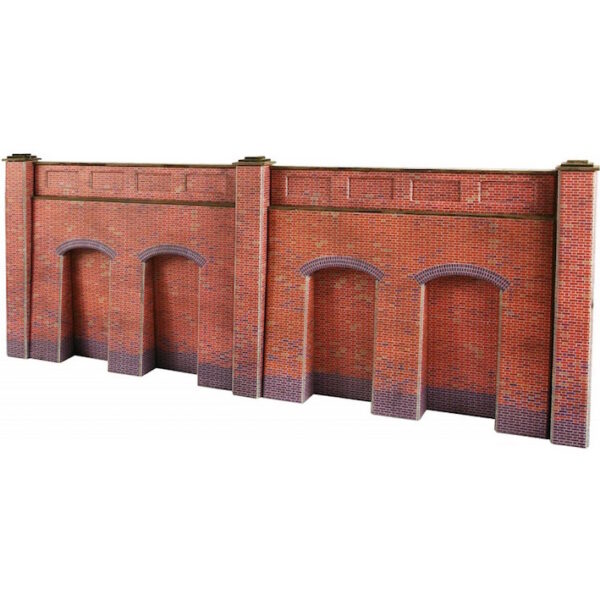 Metcalfe PO244 Retaining Wall in Red Brick OO/HO Scale Kit