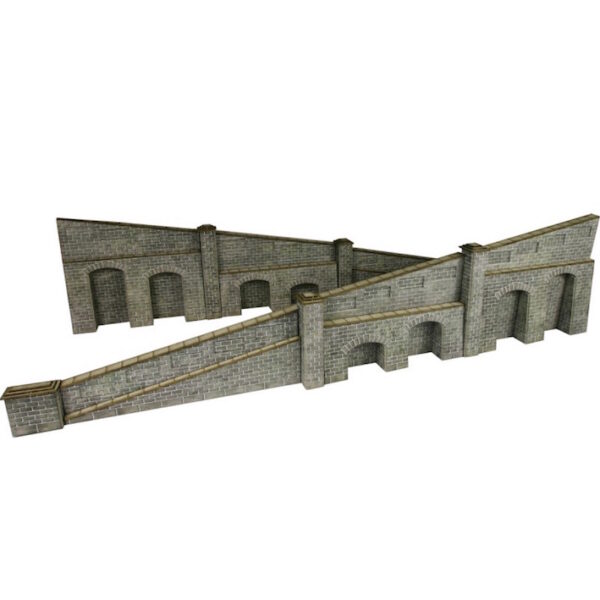 Metcalfe PO249 Tapered Retaining Wall in Stone OO/HO Scale Kit