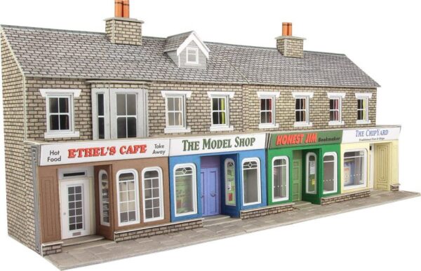 Metcalfe PO273 Low Relief Stone Shop Fronts OO/HO Scale Kit