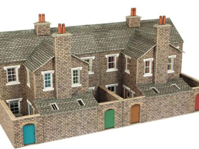 Metcalfe PO277 Low Relief Stone Terraced House Backs OO/HO Scale Kit