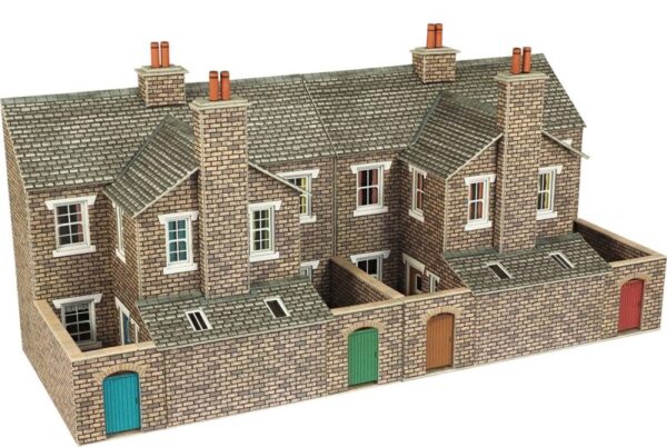 Metcalfe PO277 Low Relief Stone Terraced House Backs OO/HO Scale Kit