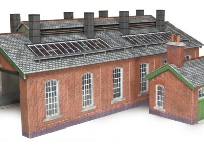 Metcalfe PO313 Double Track Red Brick Engine Shed OO/HO Scale Kit
