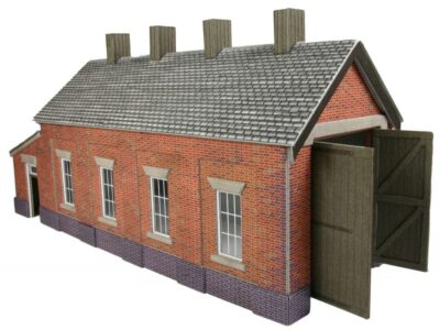 Metcalfe PO331 Red Brick Single Track Engine Shed OO/HO Scale Kit