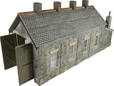 Metcalfe PO332 Stone Single Track Engine Shed OO/HO Scale Kit