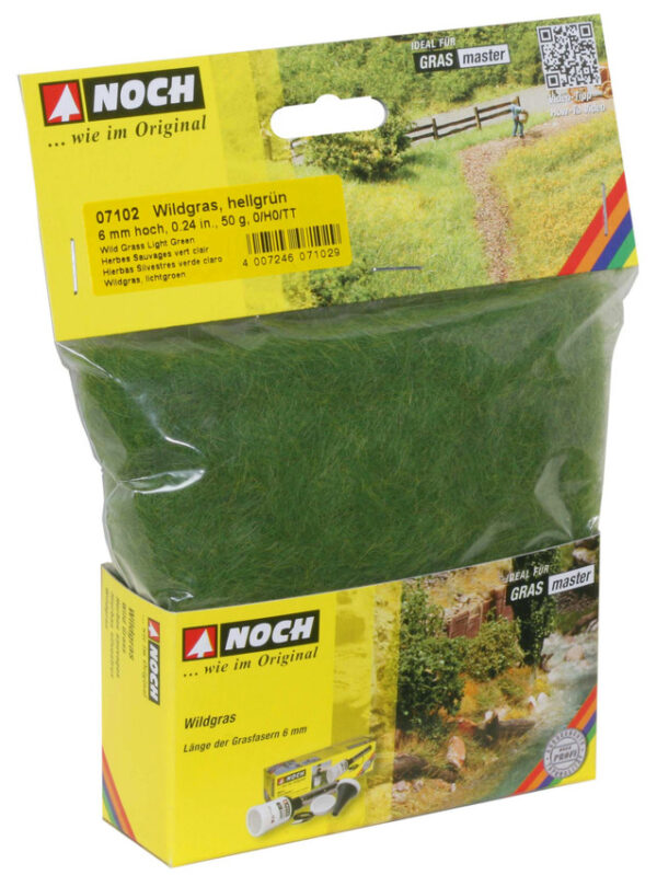 Noch 07102 - Wild Grass - Light Green 6mm