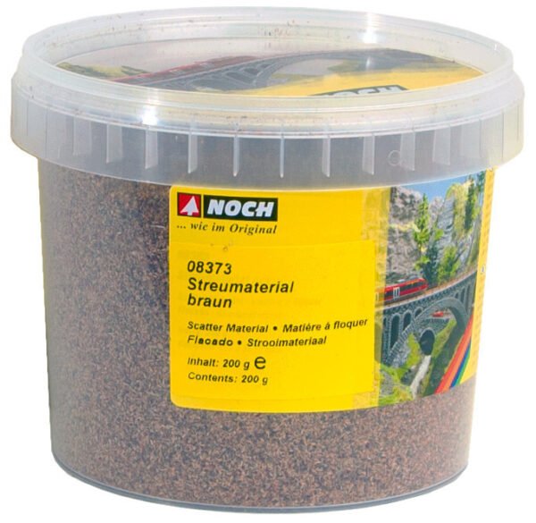 Noch 08373 Scatter Material - Brown, 200g Container