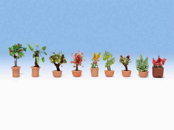 Noch 14082 Ornamental Plants - Flower Pots (N)