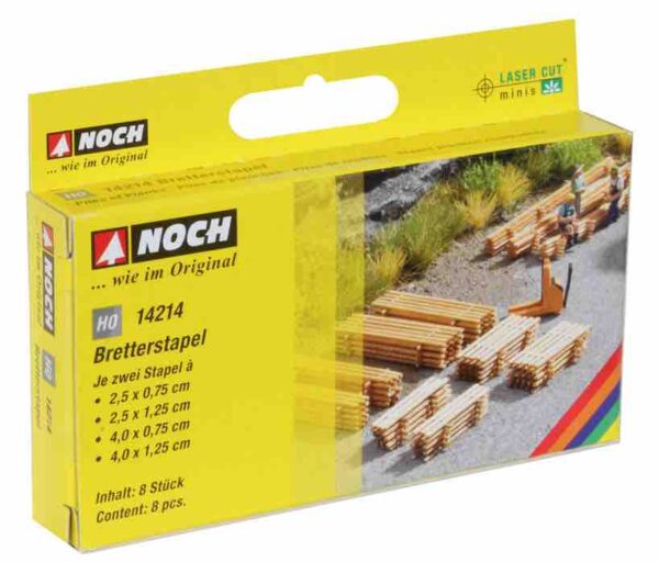 Noch 14214 HO Laser Cut Minis - Plank Piles (8)