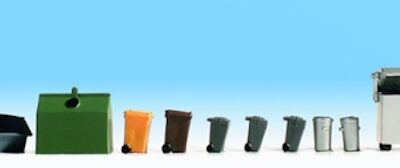 Noch 14825 Waste Container & Dustbins HO scale Figures