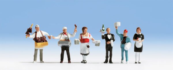 Noch 15070 Service Trades staff / People HO scale Figures