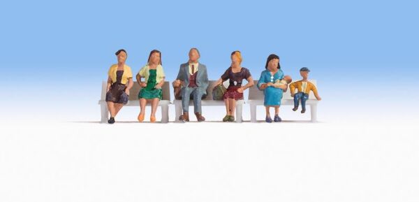 Noch 15533 People Seated without benches HO scale Figures