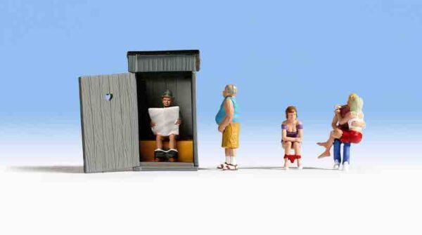 Noch 15560 Toilet Stories & Outhouse HO scale Figures