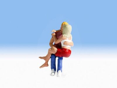 Noch 1556004 Toilet Story - Sarah & Drex HO scale Figures