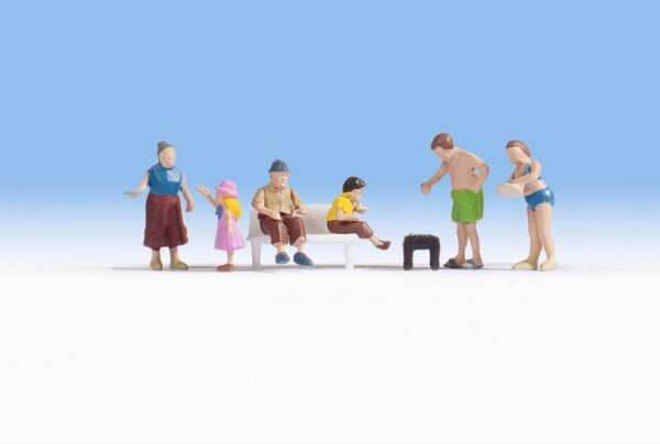 Noch 15587 Family Meier At Barbecue HO scale Figures