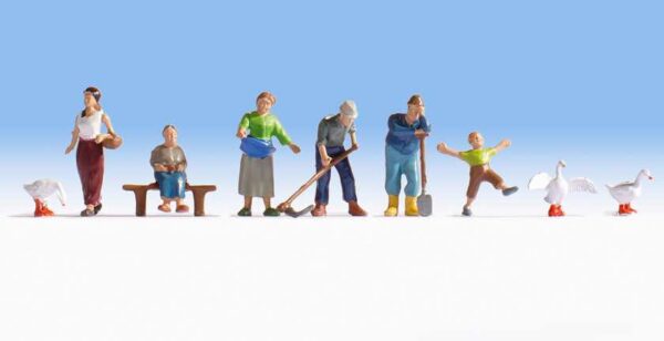 Noch 15629 Farmers & Animals HO scale Figures