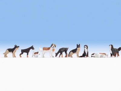 Noch 15717 Dogs HO scale Figures
