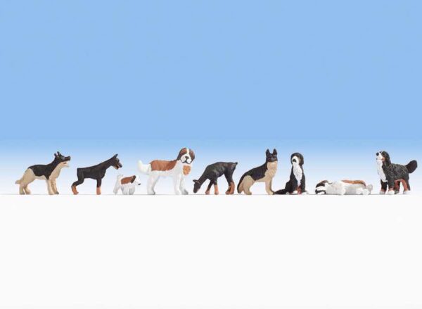 Noch 15717 Dogs HO scale Figures