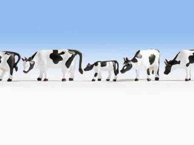 Noch 15721 Black & White Cows HO scale Figures