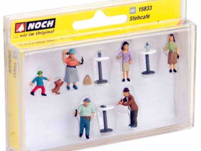 Noch 15833 Coffee Shop set with Tables HO scale Figures