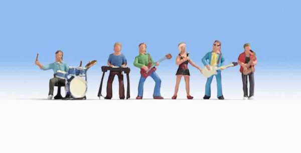 Noch 15839 Music Band with musical instruments HO scale Figures