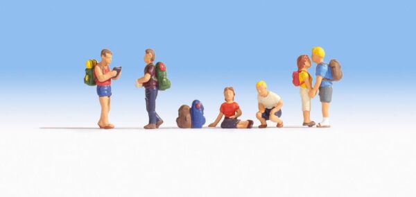 Noch 15873 Walkers with accessories HO scale Figures