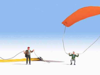 Noch 15886 Paragliders & 2 Figures HO scale Figures