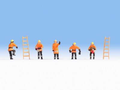 Noch 36022 Fire Brigade - Orange protective clothes N Gauge Figures