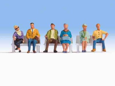Noch 36532 Seated People x6 (w/out benches) N Gauge Figures