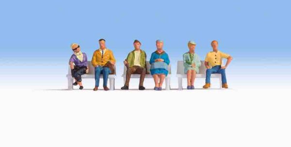 Noch 36532 Seated People x6 (w/out benches) N Gauge Figures