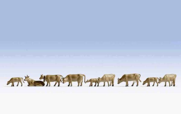 Noch 36722 Cows Dark Brown N Gauge Figures