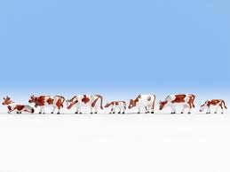 Noch 36723 Cows Brown & White N Gauge Figures