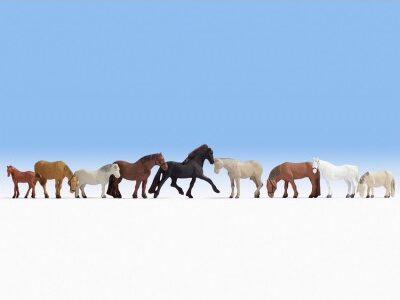 Noch 36761 Horses N Gauge Figures