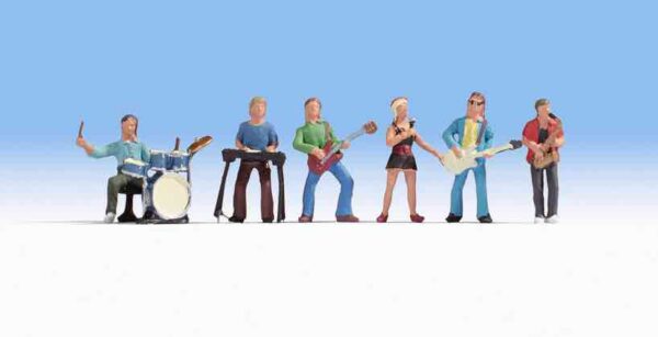 Noch 36839 Music Band 6 figures w/musical instruments N Gauge Figures