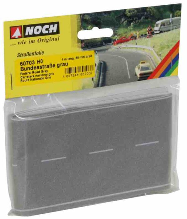 Noch 60703 Federal Road, Grey 'H0' 100 x 8 cm